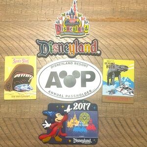 Disneyland resort authentic annual pass holder magnet.